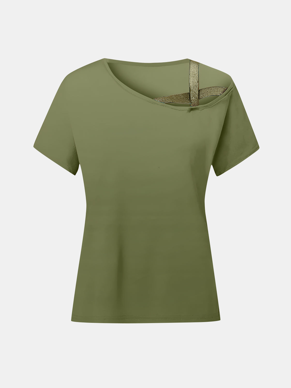 Asymmetrical Neck T-Shirt